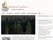 Tablet Screenshot of cidersofspain.com